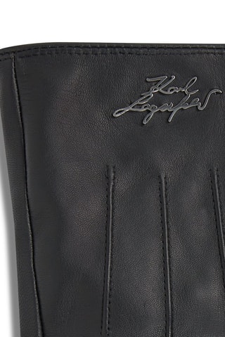 Gants en cuir de chèvre - Noir