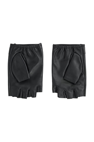 Mitaines en cuir de mouton - Noir