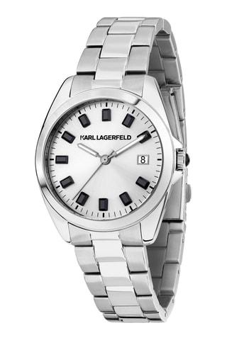 Montre à quartz en acier - Argenté