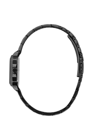 Montre à quartz en acier - Noir