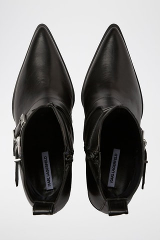 Bottines en cuir - Noir