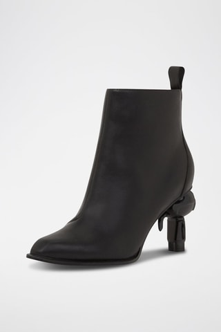 Bottines en cuir - Noir