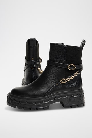 Bottines en cuir - Noir