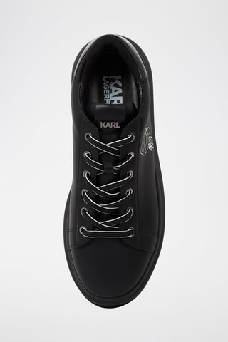 Baskets plateformes en cuir - Noir