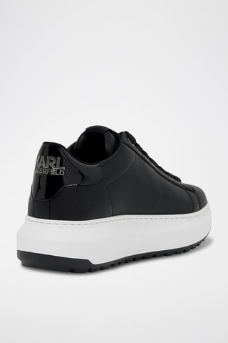 Baskets plateformes en cuir - Noir