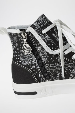 Baskets montantes plateformes - Noir et blanc