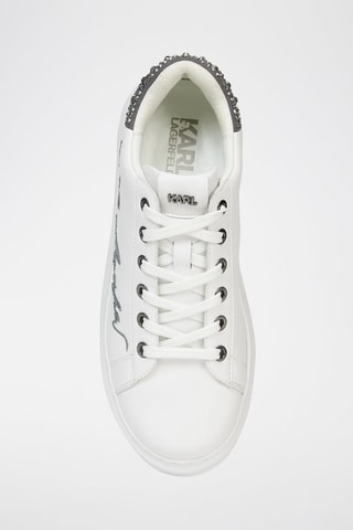 Baskets en cuir - Blanc et gris clair