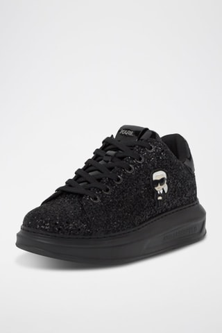Baskets plateformes en cuir - Noir