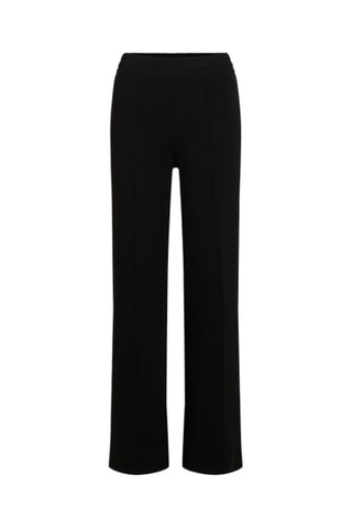 Pantalon wide legs en coton biologique - Noir