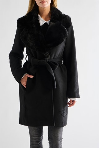 Manteau en laine - Noir