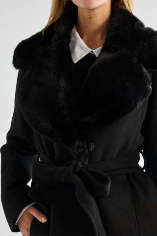Manteau en laine - Noir