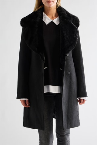 Manteau en laine - Noir