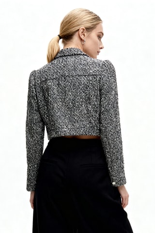 Veste en tweed - Noir