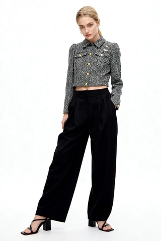 Veste en tweed - Noir