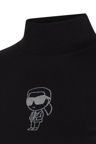 Top en coton biologique - Noir