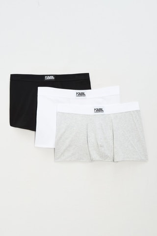 3 boxers - Blanc et gris