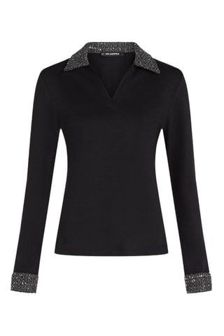 Polo en coton biologique - Noir