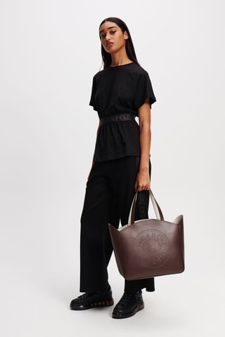 Blouse en coton biologique - Noir