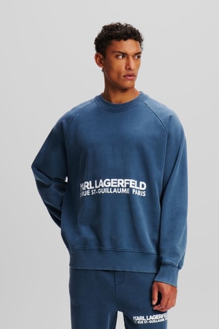 Sweat en coton biologique - Bleu cobalt