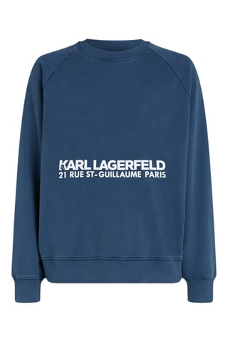 Sweat en coton biologique - Bleu cobalt