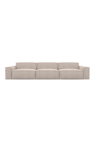 Canapé Lionel - Beige - 4 places - Tissu structuré