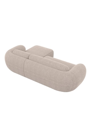Canapé d’angle droit Nebala - Beige - 4 places - En polyester