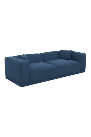 Canapé Duno - Bleu marine - 4 places - En polyester