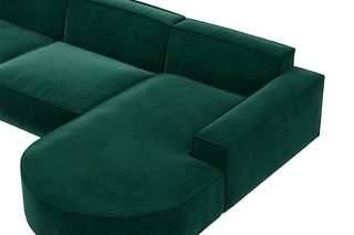 Canapé d'angle droit Belagio Vert