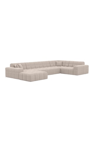 Canapé d'angle droit panoramique Cardano Beige