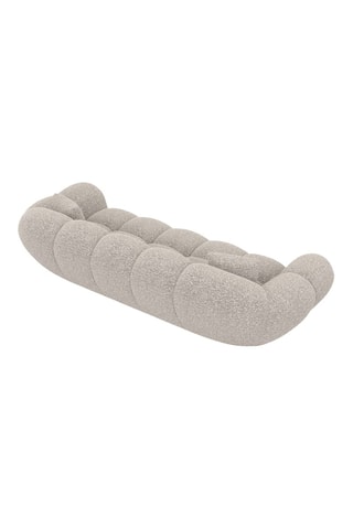 Canapé - Beige - 3 places - En tissu bouclé