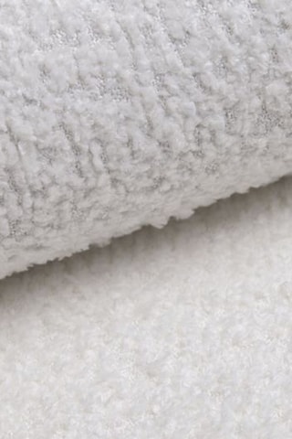 Canapé convertible - Blanc cassé - 3 places - En tissu bouclé