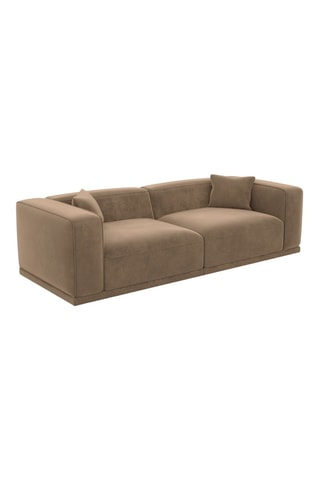 Canapé Duno - Marron - 4 places - En polyester