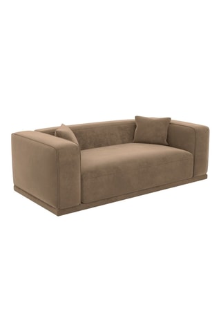 Canapé Duno - Marron - 3 places - En polyester