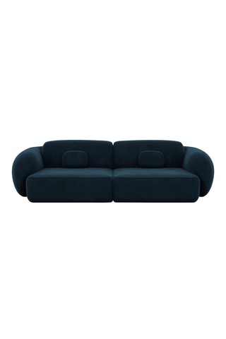 Canapé Nebala - Bleu foncé - 4 places - En polyester