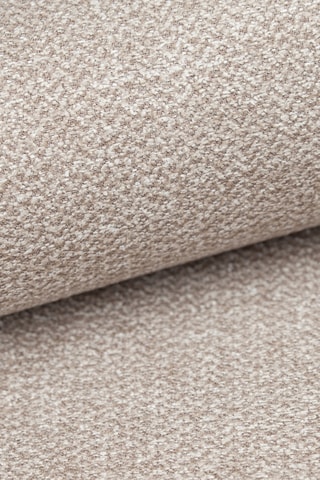 Canapé d'angle droit panoramique convertible Nuvola - Beige - 7 places - En tissu structuré