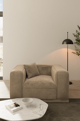 Fauteuil Duno - Marron - En polyester