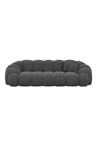 Canapé Donda - Anthracite - 3 places - En tissu structuré