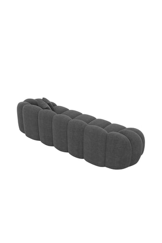 Canapé Donda - Anthracite - 3 places - En tissu structuré