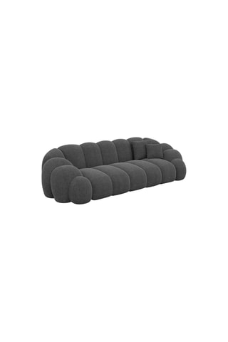 Canapé Donda - Anthracite - 3 places - En tissu structuré