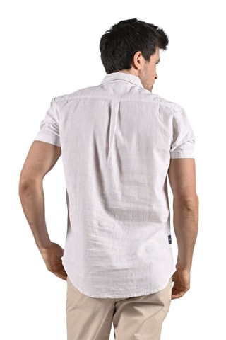 Camisa de lino Colin  - Blanco