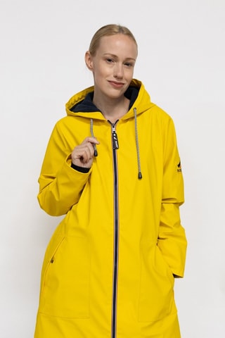 Parka impermeable con capucha Raina  - Amarillo y negro