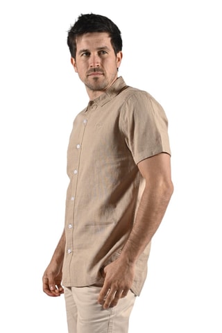 Camisa de lino Colin  - Beige