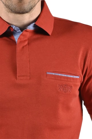 Polo regular fit Tikar - Burdeos