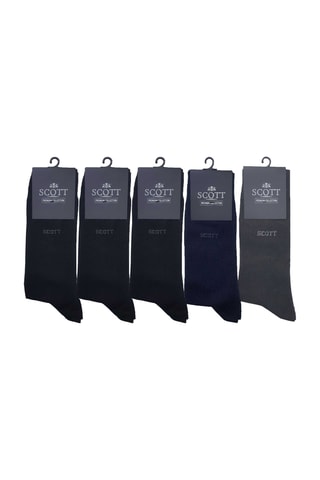 5 pares de calcetines Cotem - Azul marino, gris y negro