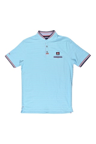 Polo Facto  - Blanco, rojo y azul