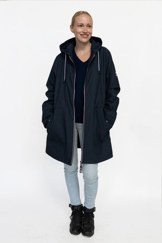 Parka impermeable con capucha Raina  - Azul