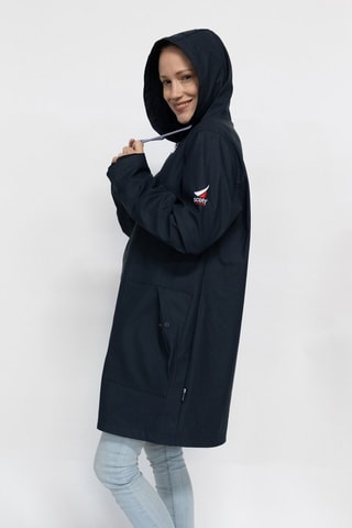 Parka impermeable con capucha Raina  - Azul