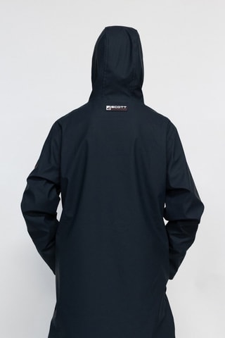 Parka impermeable con capucha Raina  - Azul