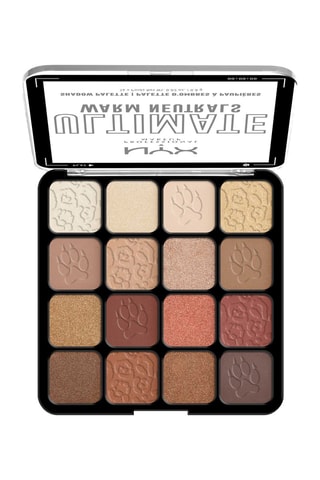 Paleta vegana de 16 sombras de ojos Ultimate - Warm Neutrals - 16 x 0,8 g