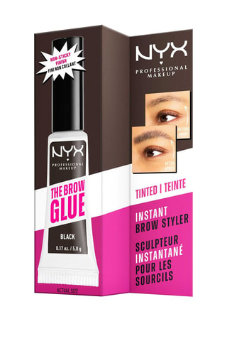 Gel fijador coloreado vegano de cejas 16 h The Brow Glue - Black - 5 g